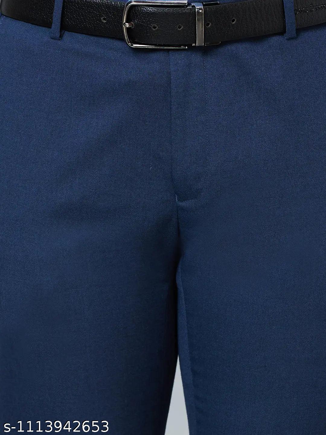 Men's Cotton-Mix Formal Trousers
