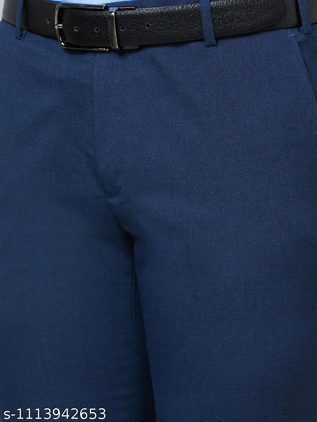 Men's Cotton-Mix Formal Trousers